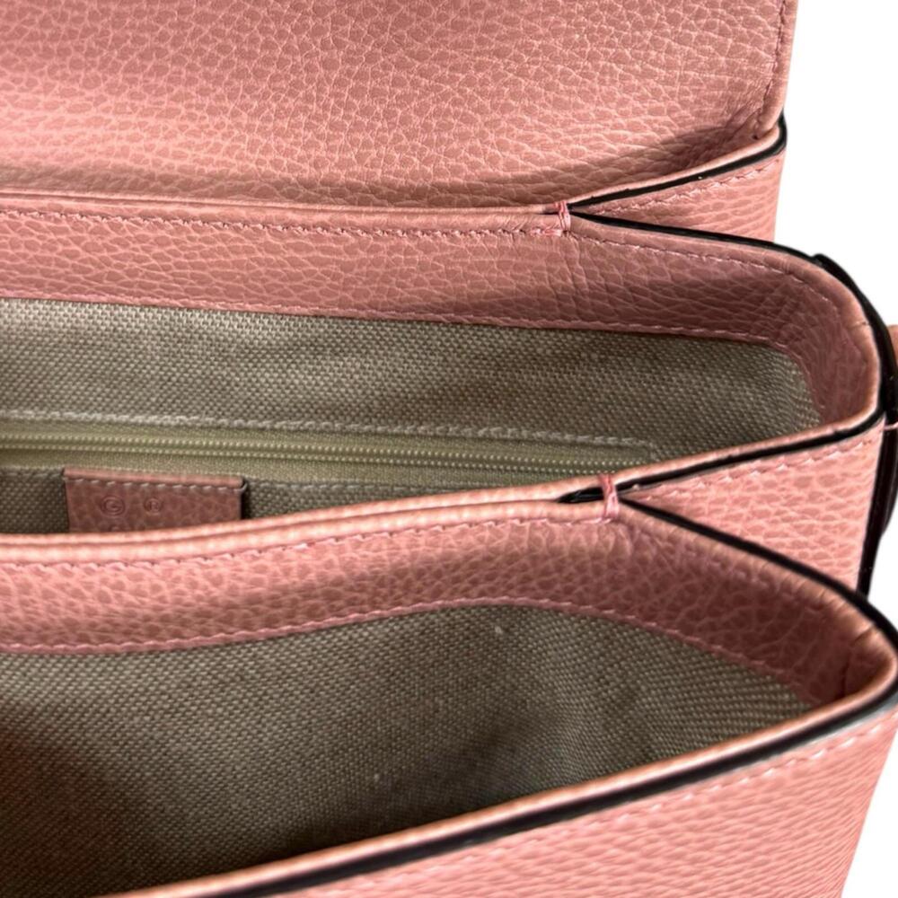 GUCCI Authentic Pink Leather Shoulder Bag - Picture 10 of 13